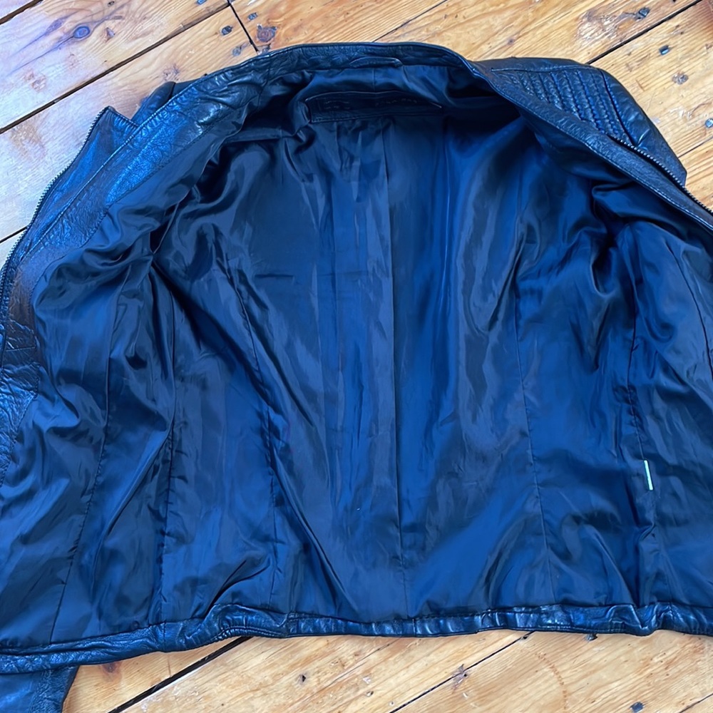 Zara Basic Lambskin Leather Jacket - image 7